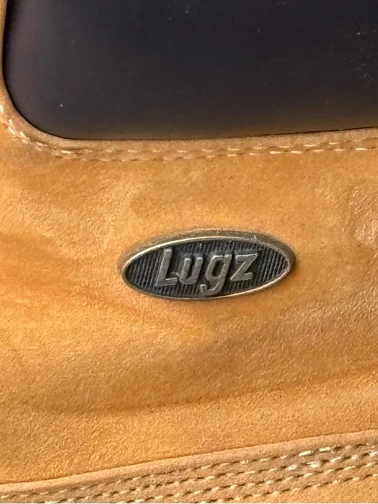 Lugz Wheat Tan Hiking Work Boots Lace Up MCONFWK-7470 Sz 10.5 EXCELLENT - Picture 3 of 7